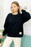 156405 B Yaka Sardonlu Sweatshirt